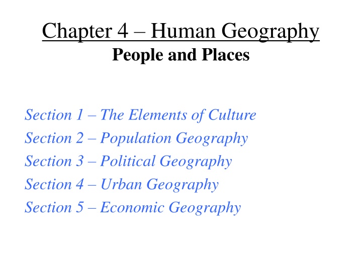 chapter 4 human geography people and places