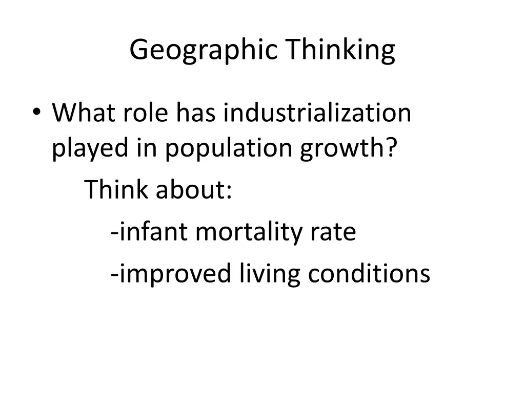 geographic thinking