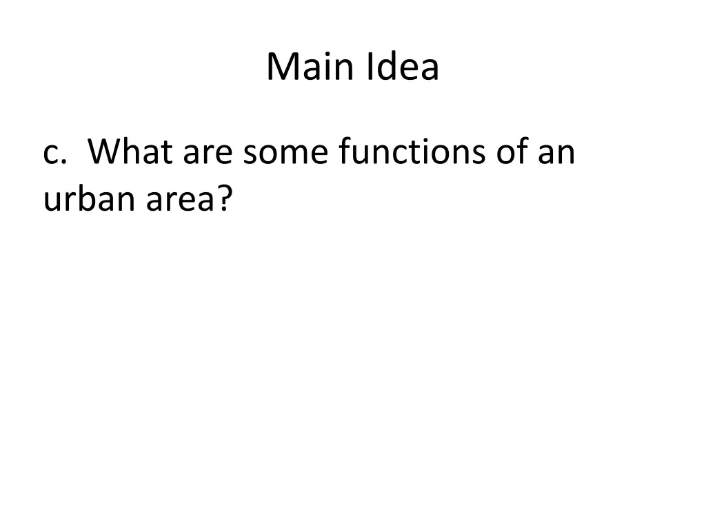 main idea 5