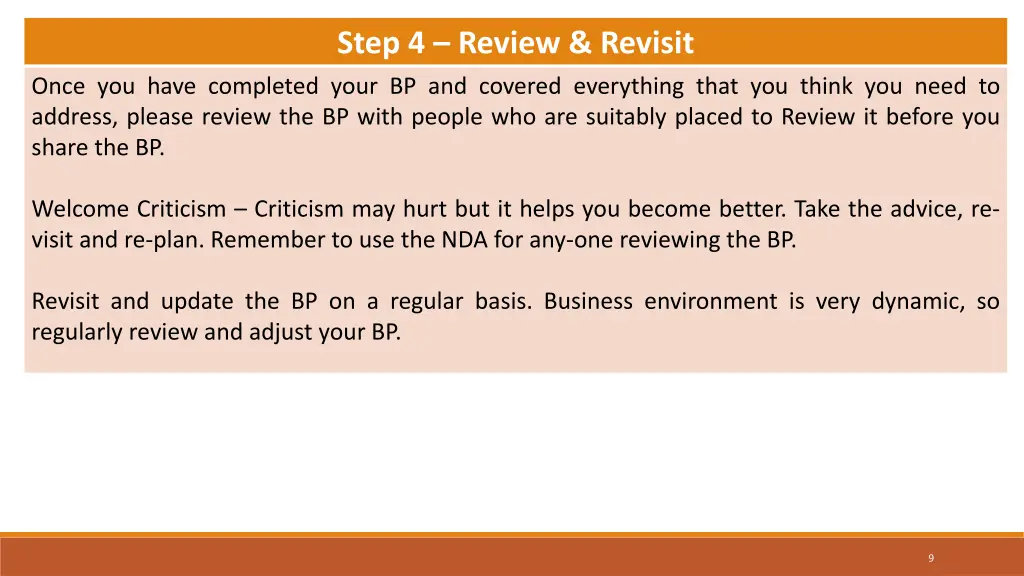 step 4 review revisit