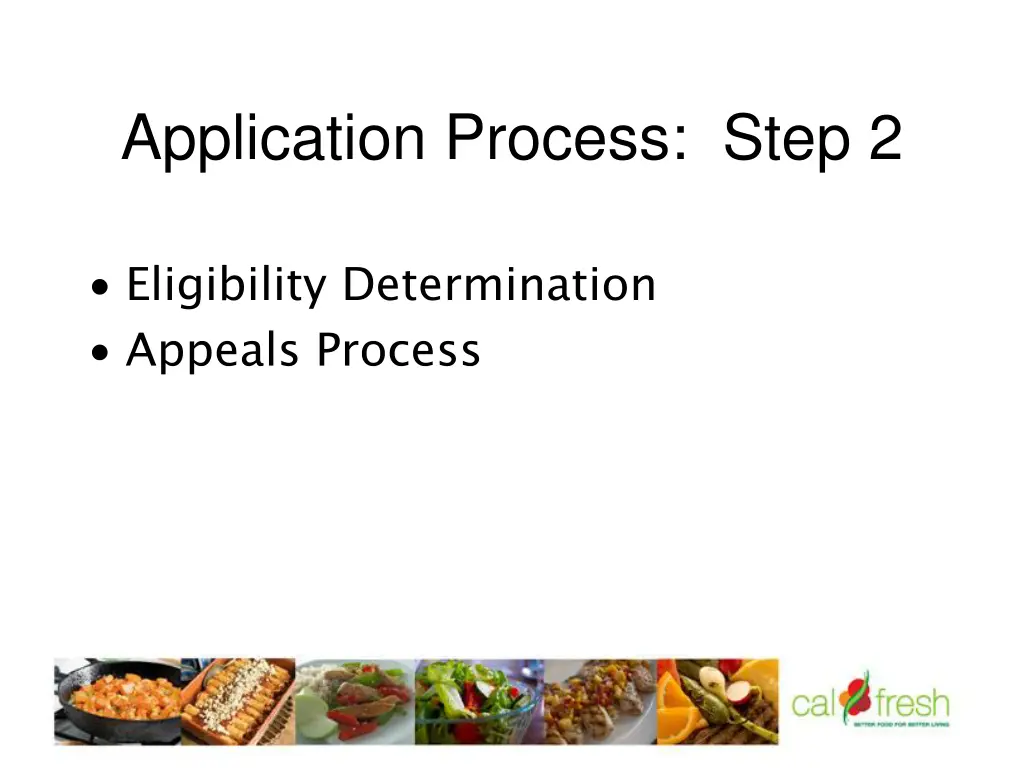 application process step 2