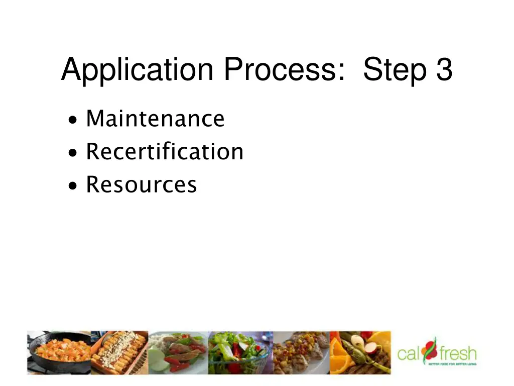 application process step 3