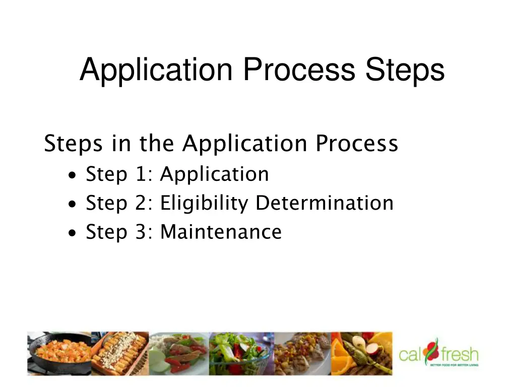 application process steps