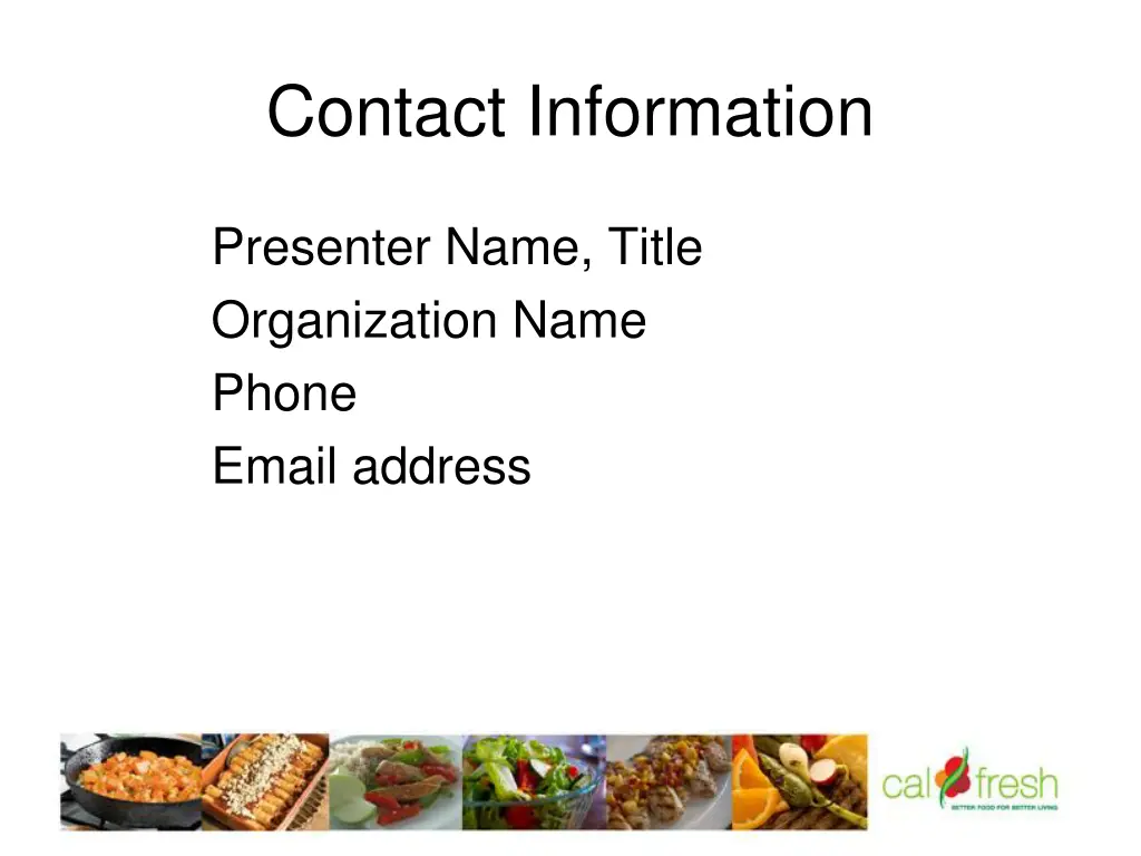 contact information