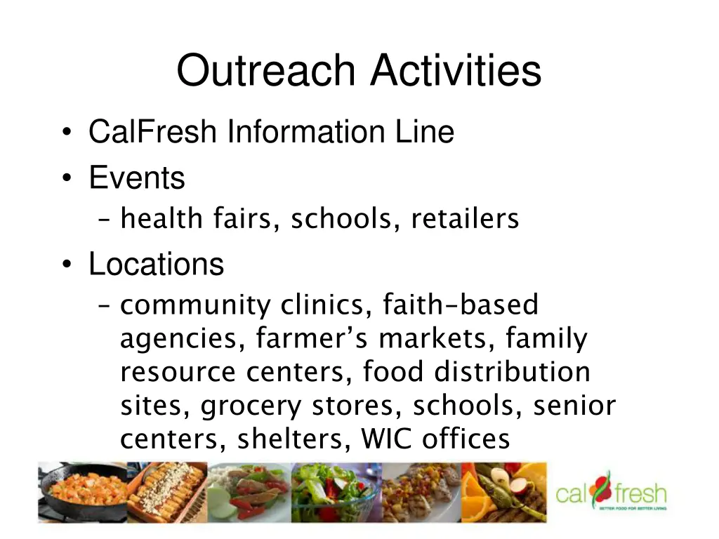 outreach activities