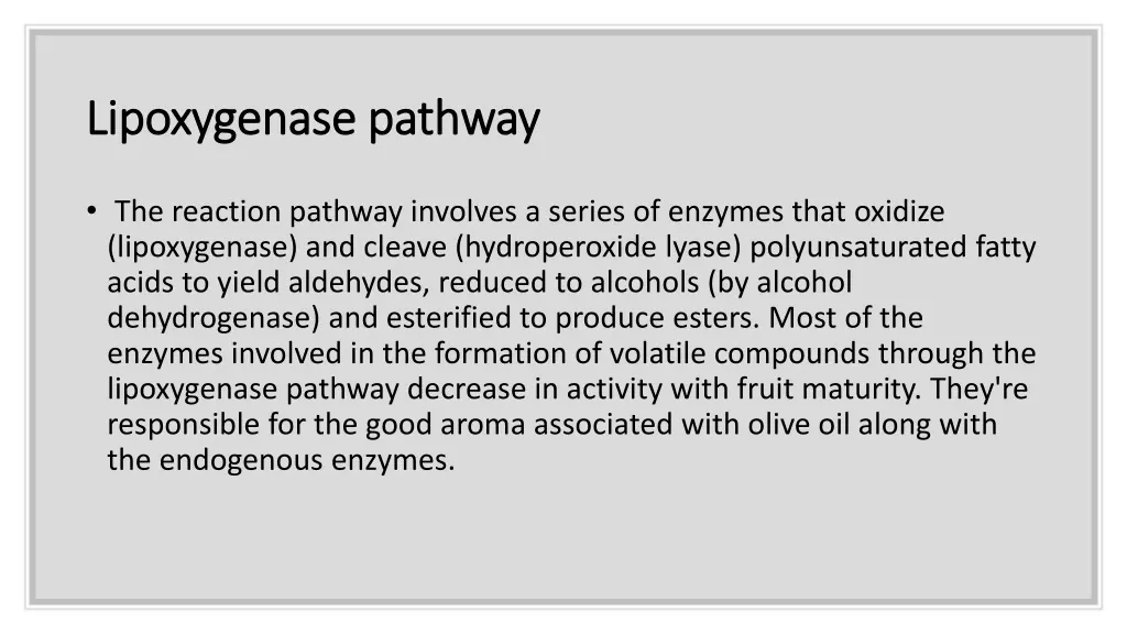 lipoxygenase pathway lipoxygenase pathway