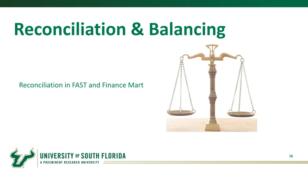 reconciliation balancing