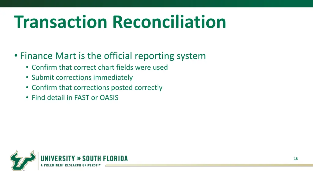 transaction reconciliation