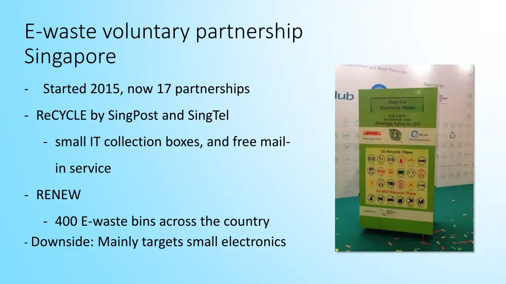 e waste voluntary partnership singapore