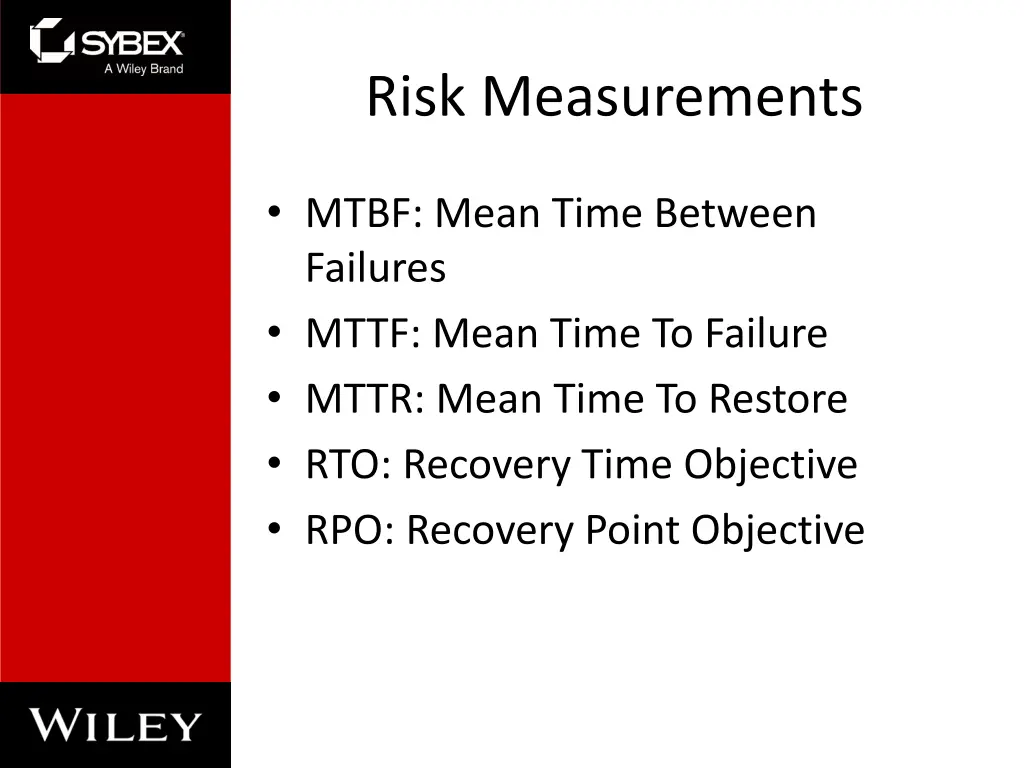 risk measurements