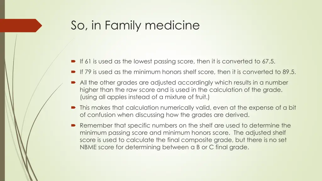 so in family medicine