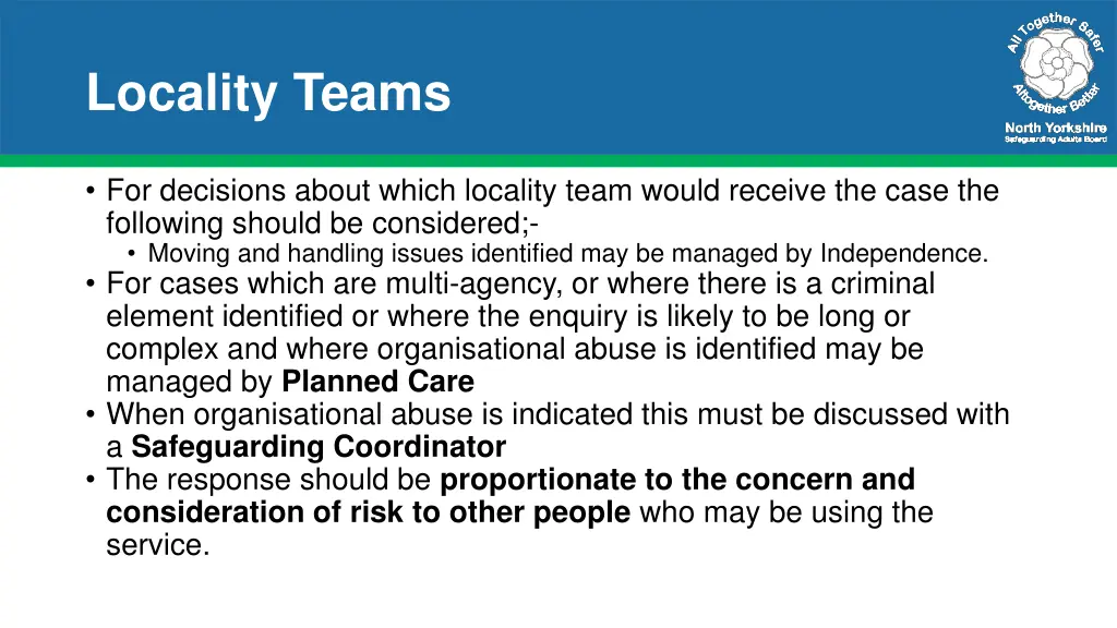 locality teams