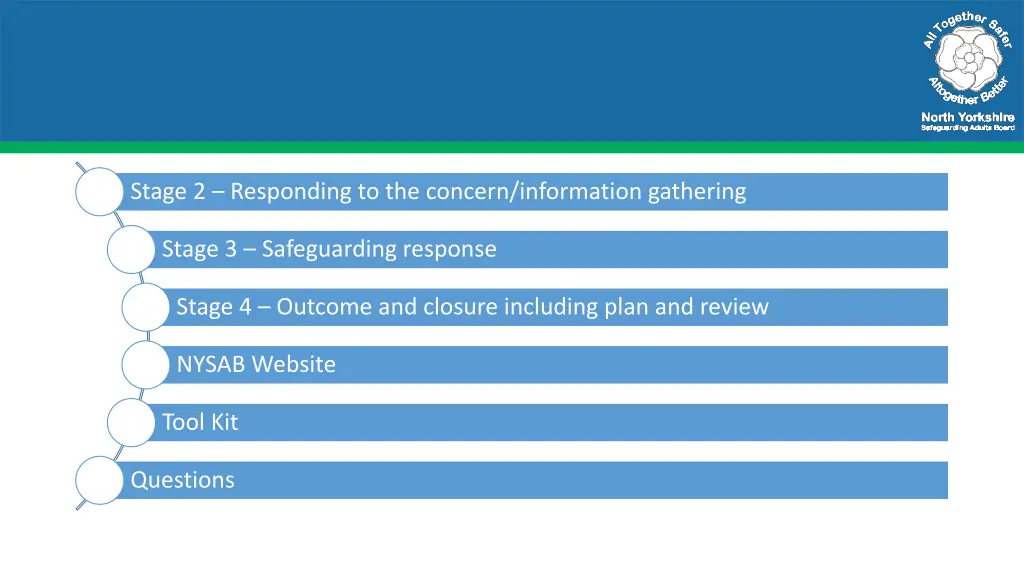 stage 2 responding to the concern information