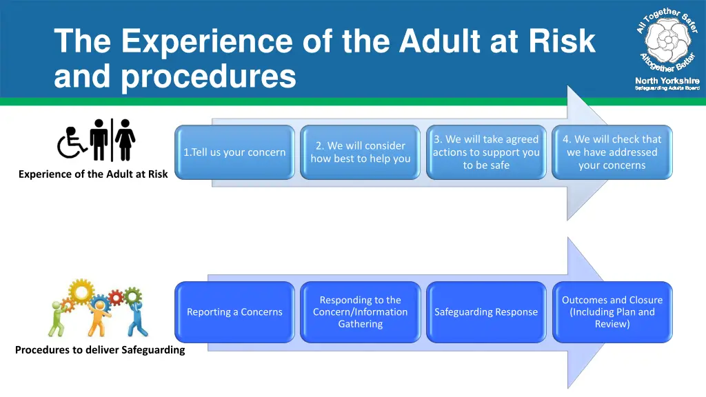 the experience of the adult at risk and procedures