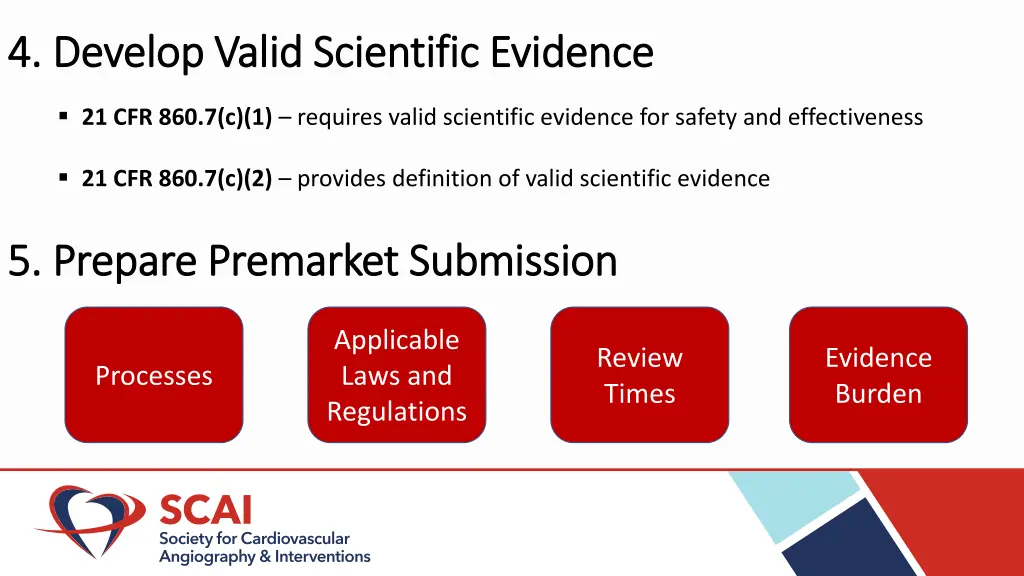 4 develop valid scientific evidence 4 develop