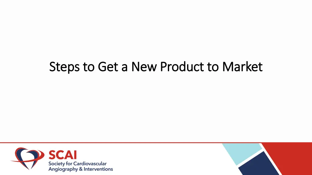 steps to get a new product to market steps