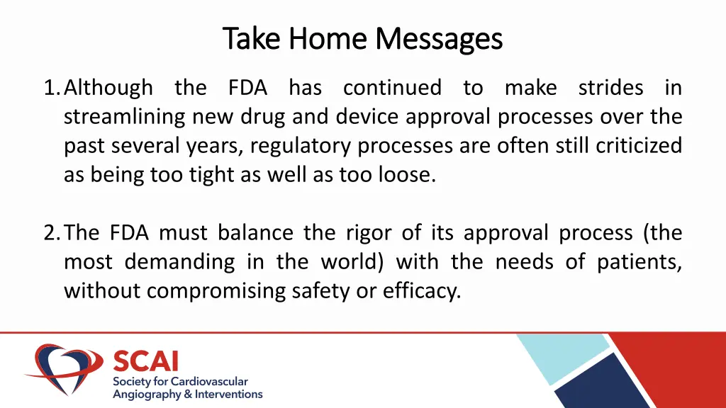 take home messages take home messages