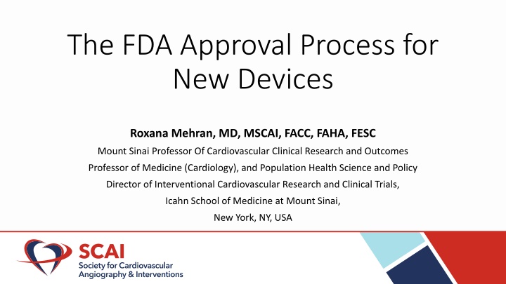 the fda approval process for new devices