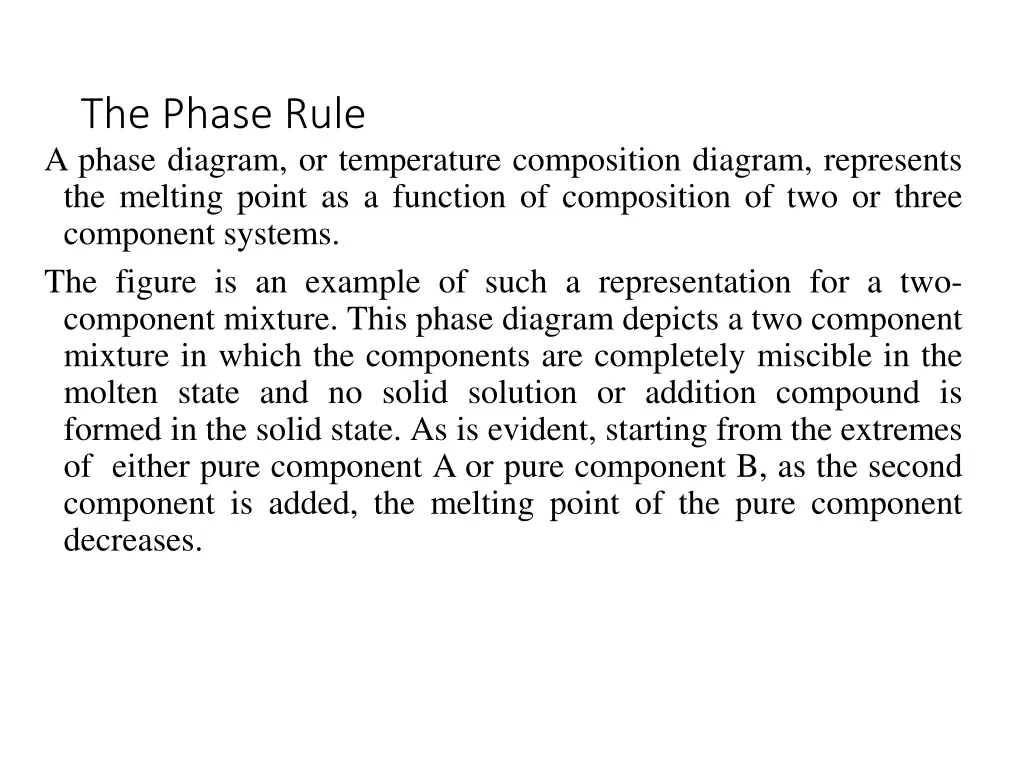 the phase rule a phase diagram or temperature