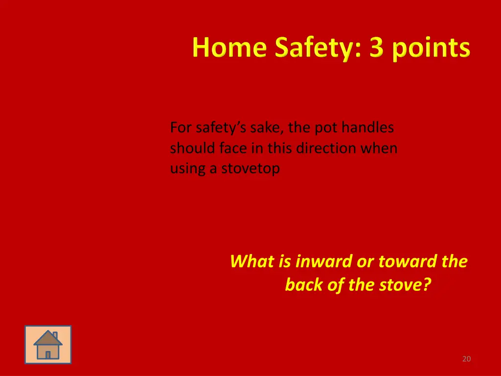 for safety s sake the pot handles should face