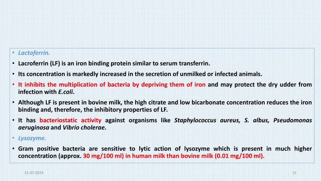 lactoferrin lacroferrin lf is an iron binding