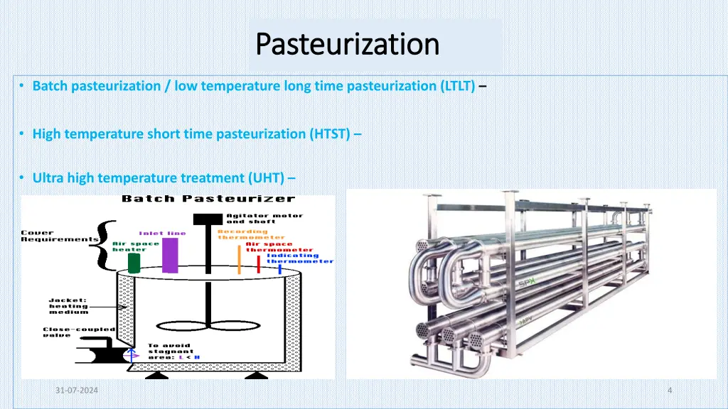 pasteurization pasteurization