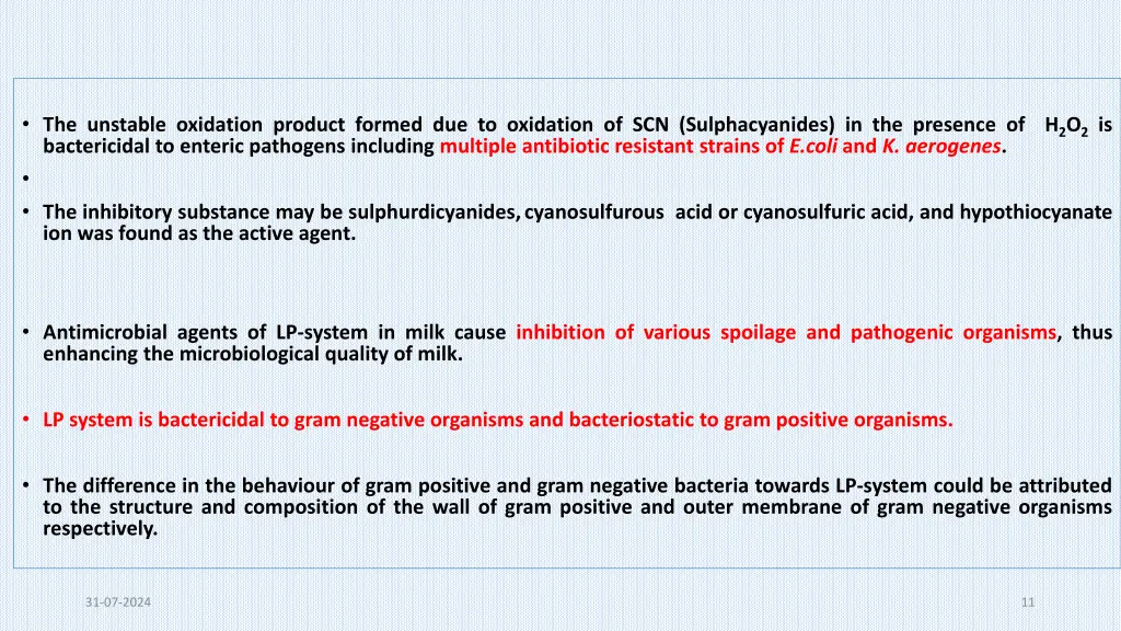 the unstable oxidation product formed