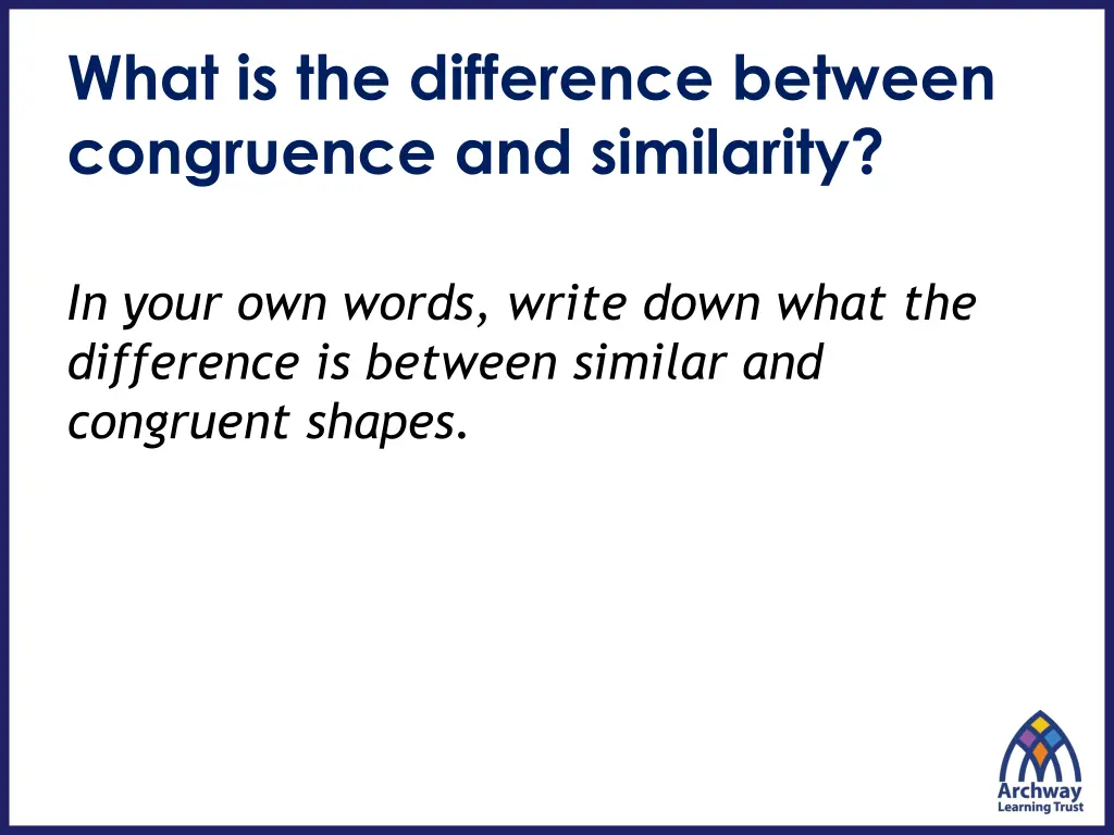 what is the difference between congruence