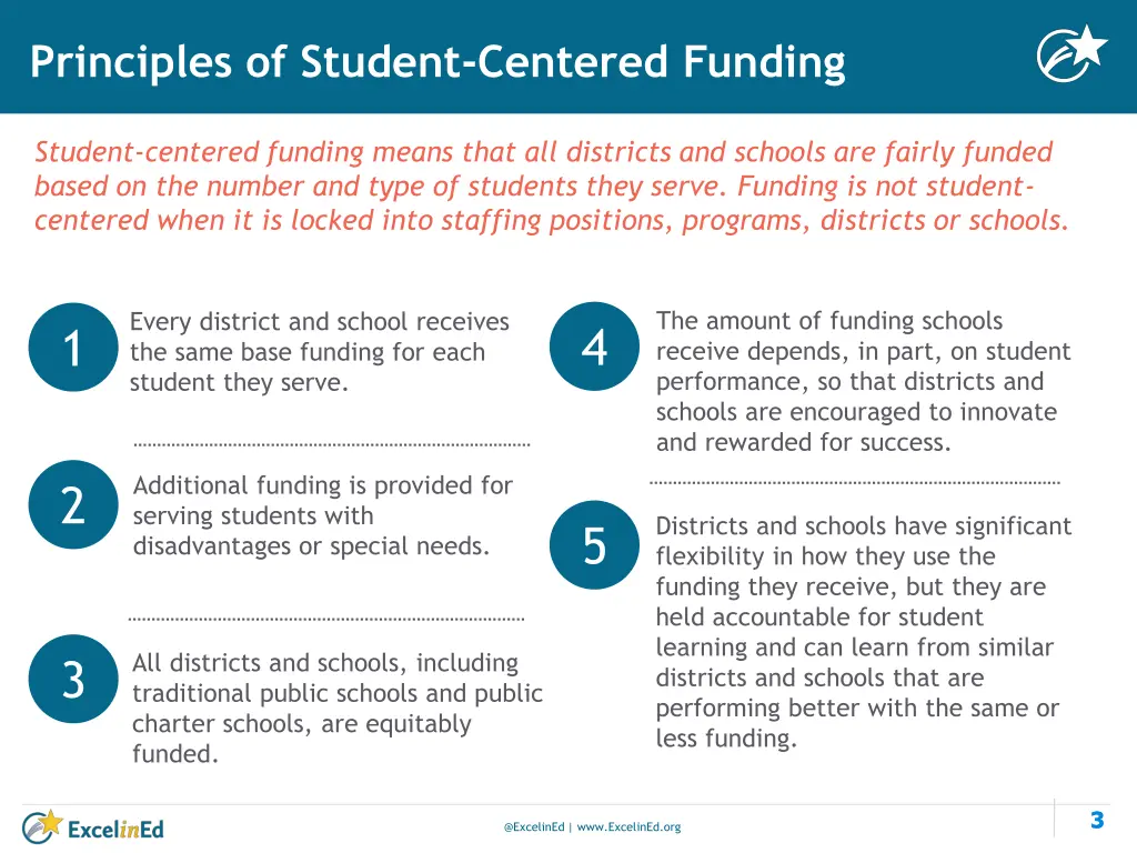 principles of student centered funding