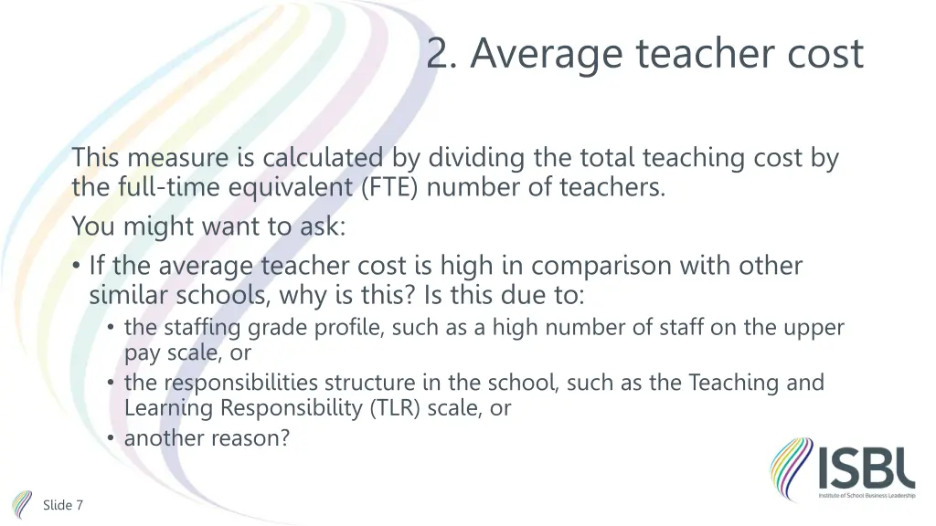 2 average teacher cost