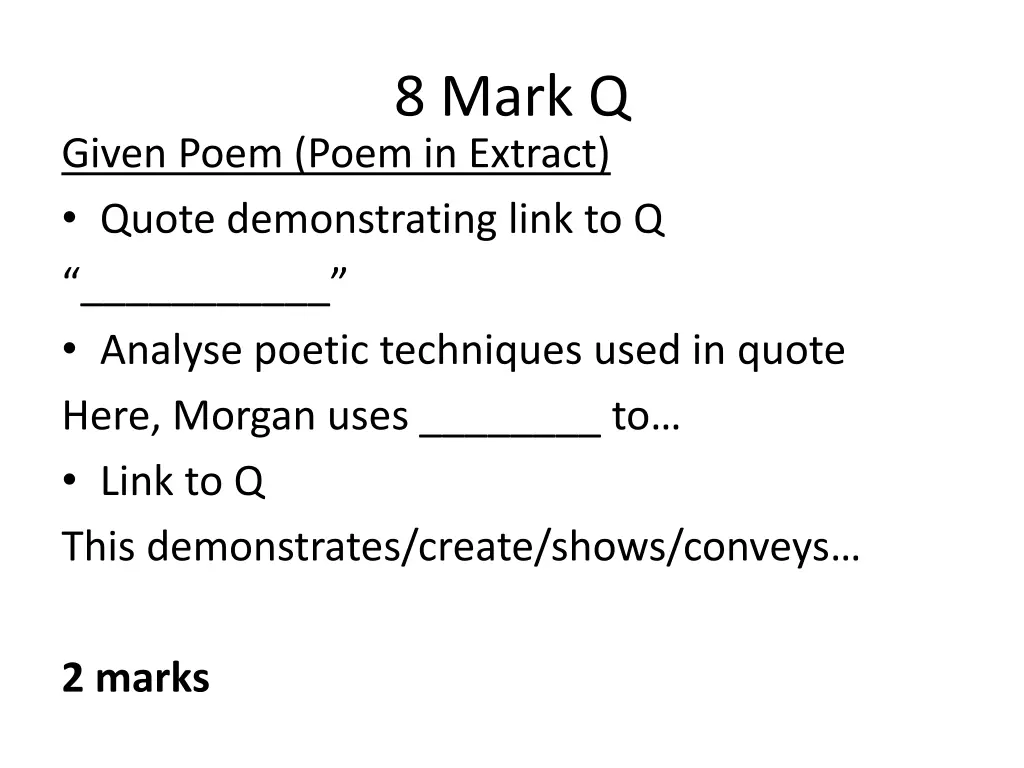 8 mark q 2