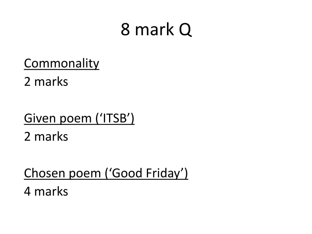 8 mark q