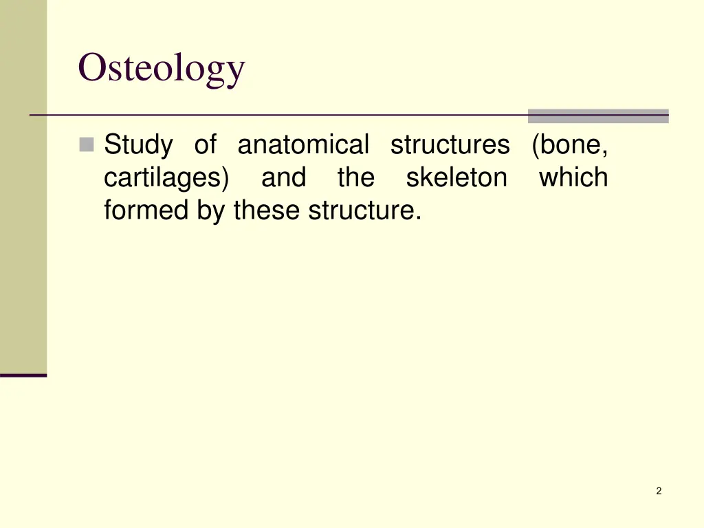 osteology