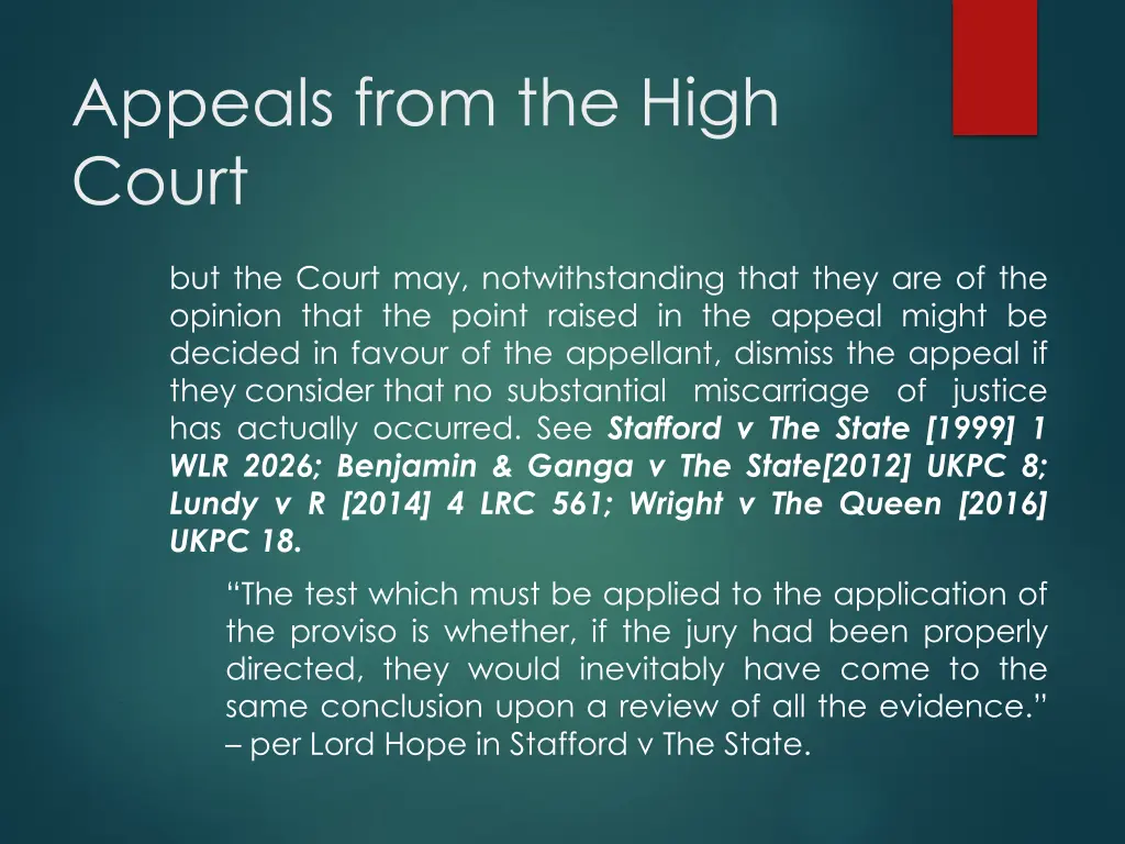 appeals from the high court 3