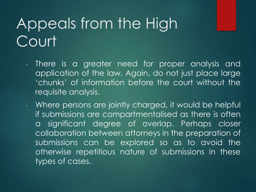 appeals from the high court 4