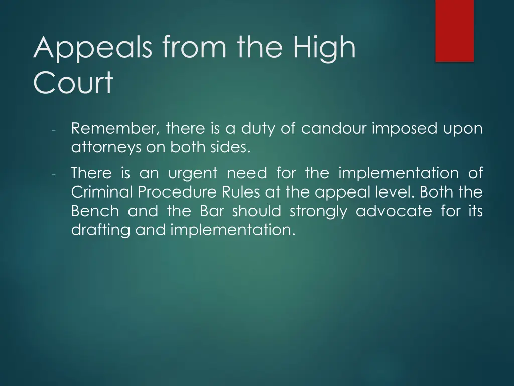 appeals from the high court 5