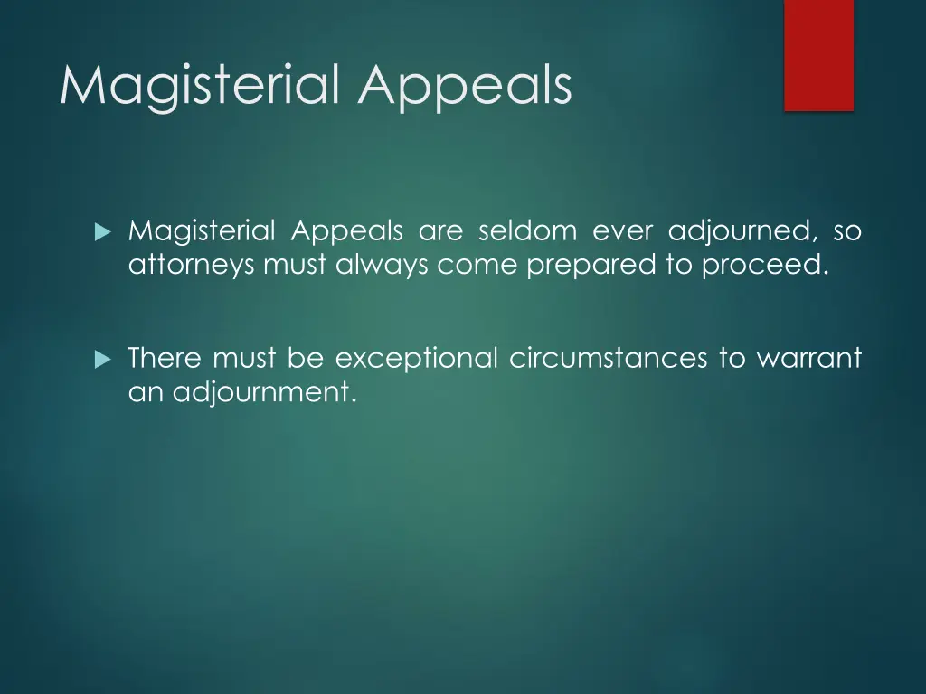 magisterial appeals 4