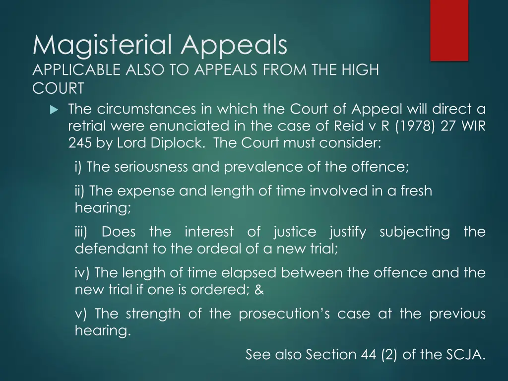 magisterial appeals applicable also to appeals