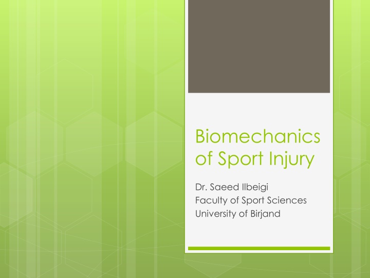 biomechanics of sport injury