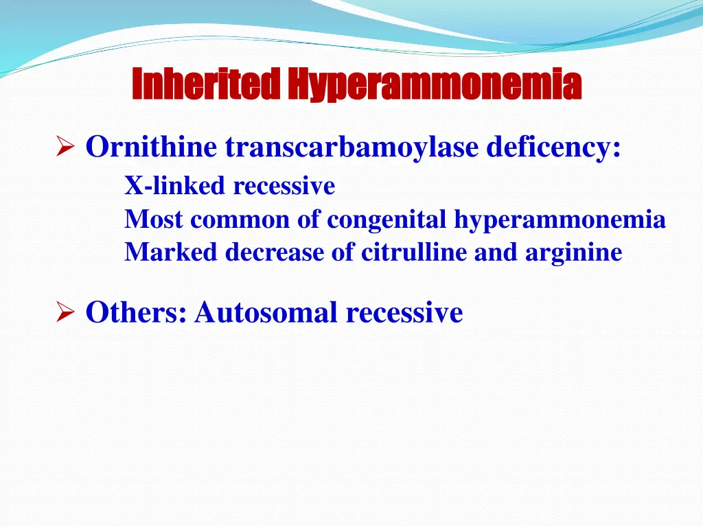 inherited hyperammonemia inherited hyperammonemia