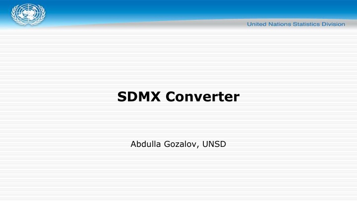 sdmx converter