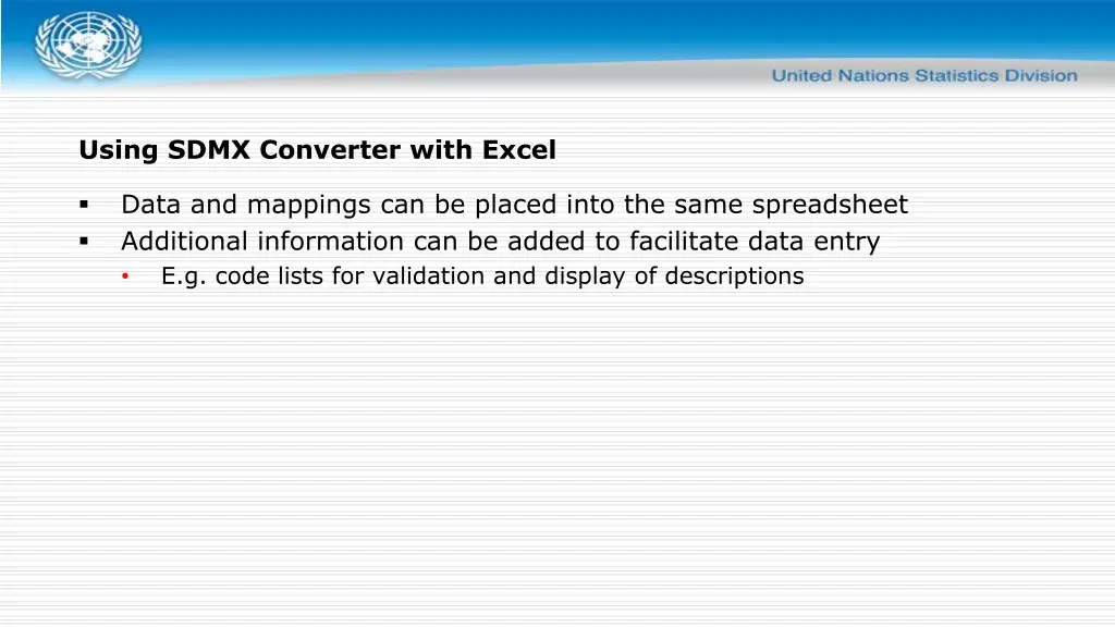 using sdmx converter with excel