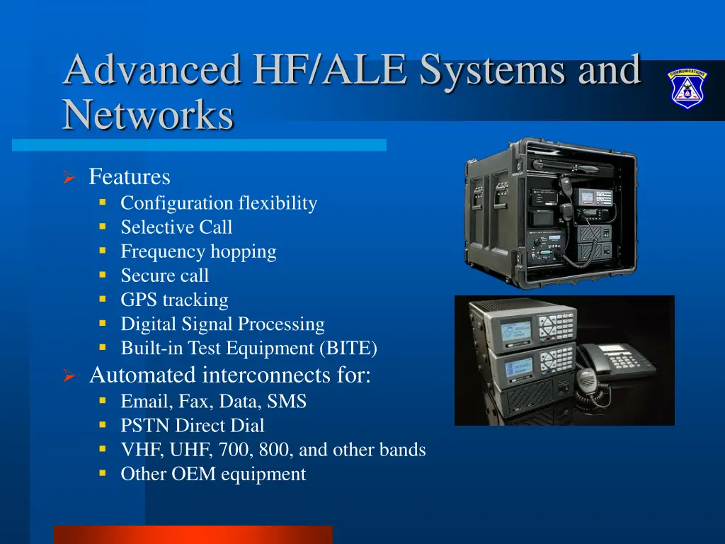 advanced hf ale systems and networks