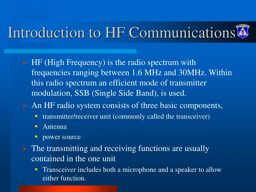 introduction to hf communications 1