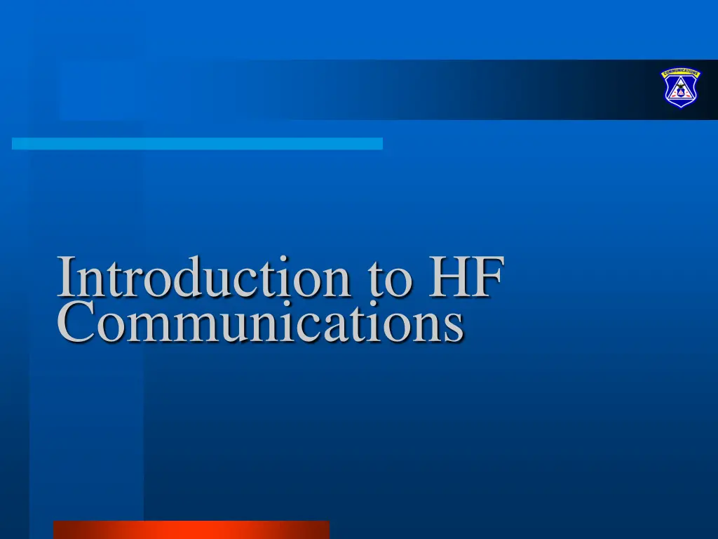 introduction to hf communications