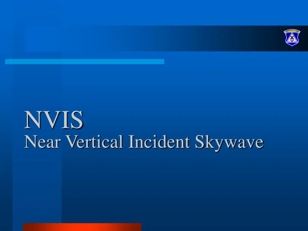 nvis near vertical incident skywave