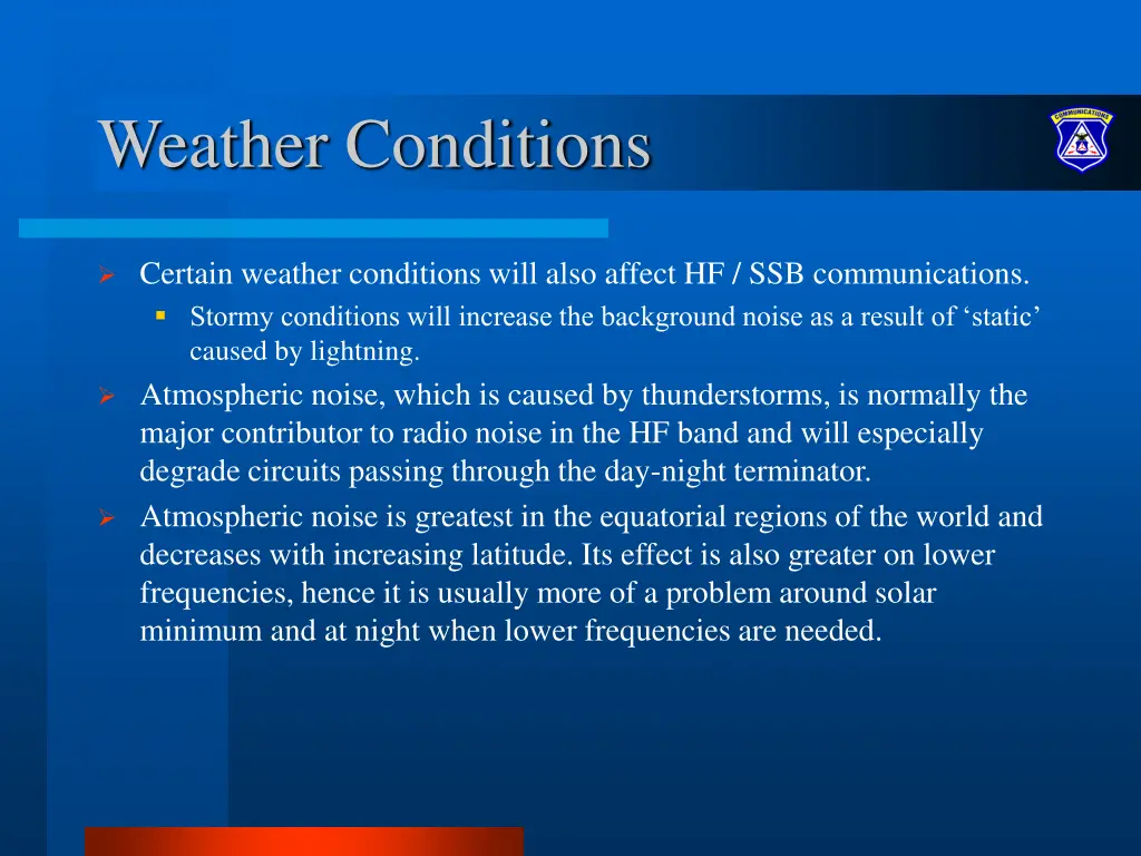 weather conditions