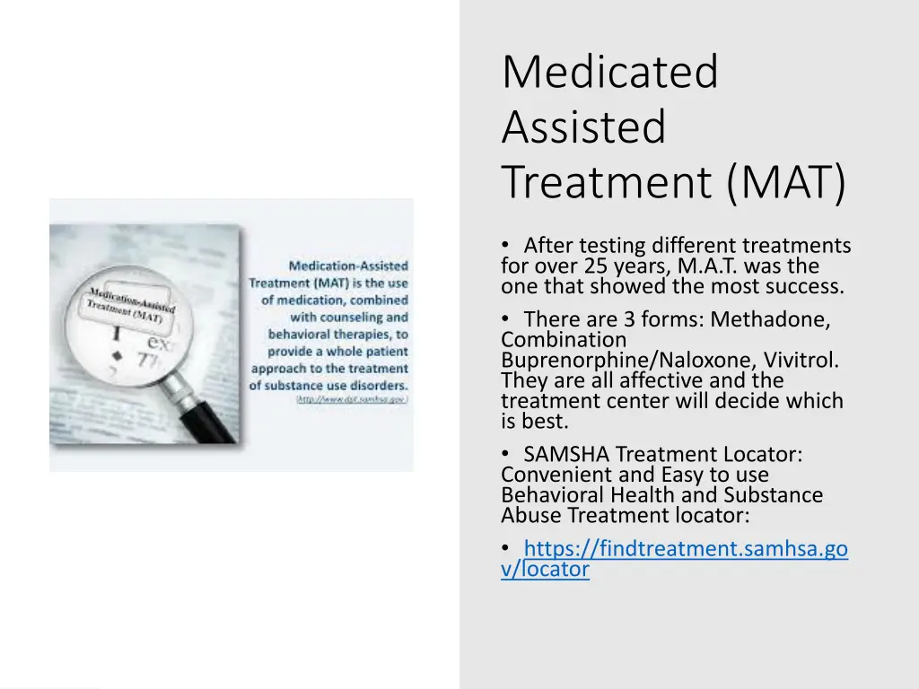 medicated assisted treatment mat