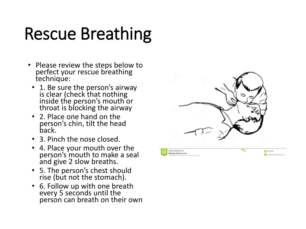 rescue breathing rescue breathing