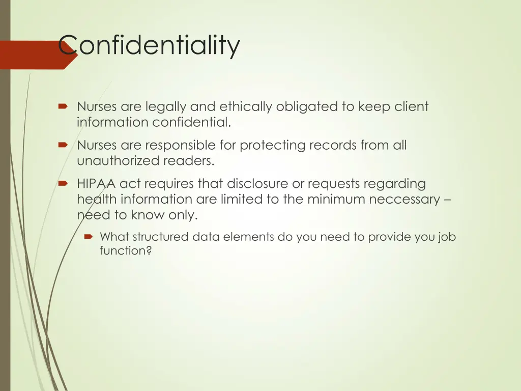 confidentiality